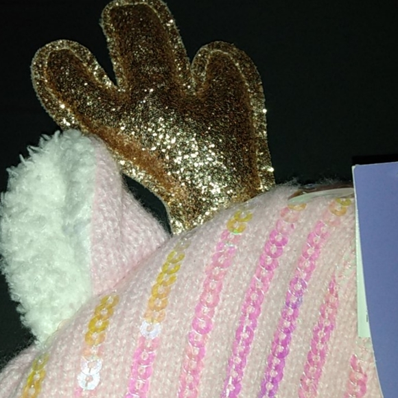 NWT! "CLAIRES" sparkly pink knit designer hat - Picture 2 of 7